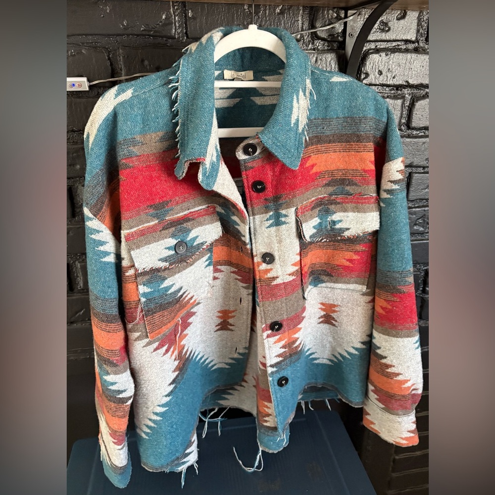 Boho Aztec Shacket